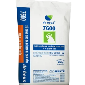 7600 - Thức ăn hỗn hợp cho gà đẻ hậu bị cao sản từ 0 - 6 tuần tuổi
